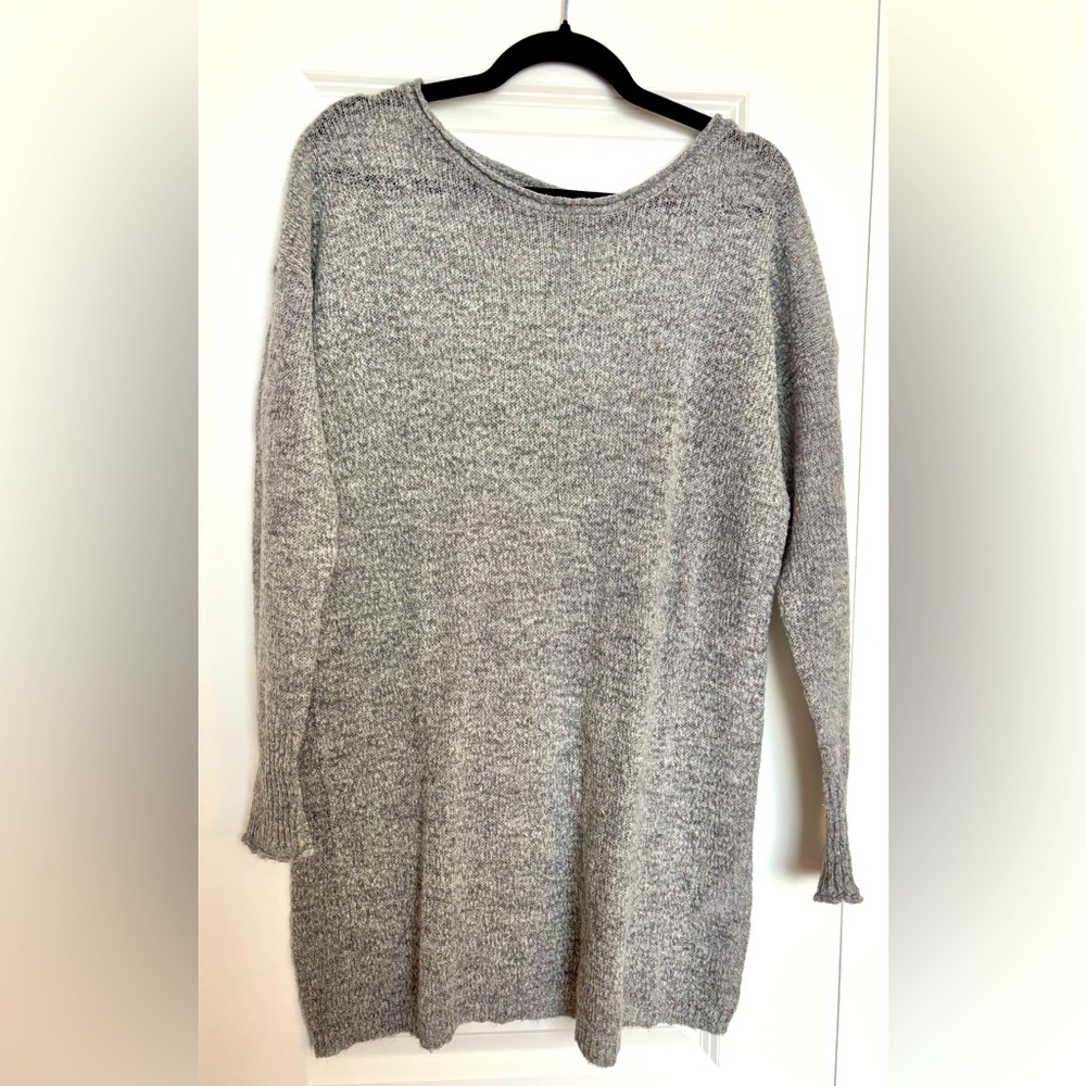 ONLY Grey Tunic Sweater size Large - Picture 3 of 11